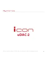 Предварительный просмотр 1 страницы NuForce icon uDAC-2 User Manual