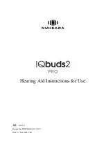 Preview for 1 page of Nuheara IQbuds2 Instructions For Use Manual