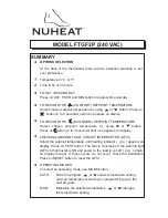 Preview for 1 page of Nuheat FTGF2P User Manual