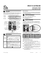 Preview for 1 page of Nuheat NTG5110; NTG5220 Homeowner'S Manual