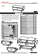 Preview for 1 page of nuhoom MANDO 133081 Assembly Manual