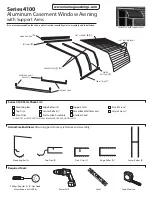 NuImage Awnings 4100 series Assembly Instructions предпросмотр