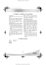 Preview for 31 page of NUK 10.251.010 Operating Instructions Manual