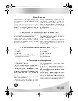 Preview for 8 page of NUK 10.749.057 Operating Instructions Manual