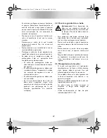 Preview for 21 page of NUK 10.749.057 Operating Instructions Manual