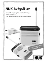 Предварительный просмотр 2 страницы NUK Babysitter Safety Instructions