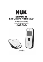 NUK Eco Control Audio 530D Operating Instructions Manual preview