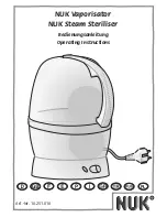 NUK Steam Steriliser Operating Instructions Manual preview