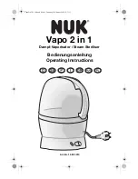 Preview for 1 page of NUK Vapo 2 in 1 Operating Instructions Manual