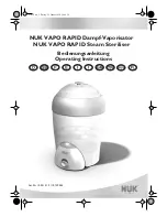 NUK VAPO RAPID Operating Instructions Manual preview