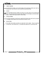 Preview for 8 page of Numa Champion 330 Care & Maintenance Instructions