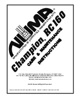 Numa Champion RC160 Care & Maintenance Instructions preview