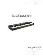 Preview for 67 page of Numa Numaconcert Operation Manual