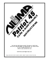 Preview for 1 page of Numa Patriot 45 Care & Maintenance