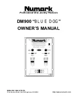 Numark BLUE DOG DM900 Owner'S Manual preview