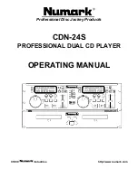 Предварительный просмотр 1 страницы Numark CDN-24S Operating Manual