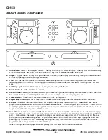 Предварительный просмотр 6 страницы Numark CDN 33 Manual