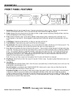 Предварительный просмотр 6 страницы Numark CDN15 User Manual