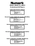 Предварительный просмотр 1 страницы Numark CDN25 Quick Start Owner'S Manual