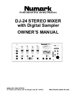 Numark DJ-24 Owner'S Manual preview