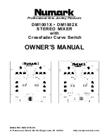 Предварительный просмотр 1 страницы Numark DM1001X Owner'S Manual