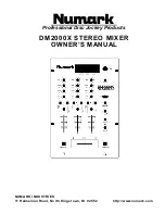 Numark DM2000X Owner'S Manual preview