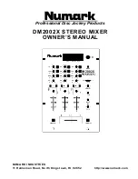 Numark DM2002X Owner'S Manual предпросмотр