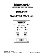 Numark DM900EX Owner'S Manual предпросмотр