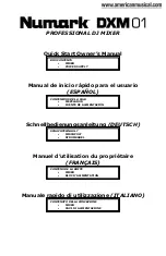 Numark DXM01 Quick Start Owner'S Manual предпросмотр