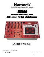 Предварительный просмотр 1 страницы Numark EM460 Owner'S Manual