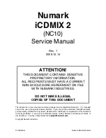 Предварительный просмотр 1 страницы Numark iCDMIX 2 Service Manual