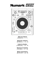 Numark ICDX Reference Manual предпросмотр