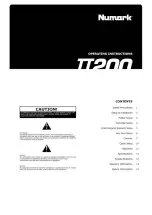 Numark II2200 Operating Instructions Manual preview