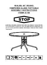 Numark MALIBU S-700 Assembly Instructions preview