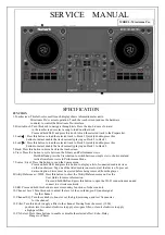 Предварительный просмотр 5 страницы Numark MIXSTREAM PRO Service Manual