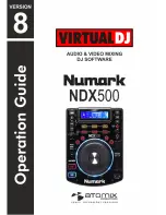 Numark NDX500 Operation Manual preview