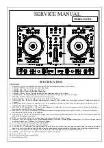 Предварительный просмотр 5 страницы Numark NK06 Service Manual