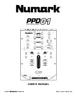 Preview for 1 page of Numark PPD01 User Manual