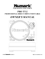 Numark PRO TT-2 Owner'S Manual предпросмотр