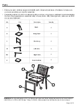 Предварительный просмотр 2 страницы Numark Sea Breeze 3 piece cushion balcony set SC-K-217Y 3 Setup Manual
