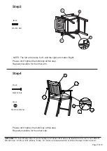 Предварительный просмотр 5 страницы Numark Sea Breeze 3 piece cushion balcony set SC-K-217Y 3 Setup Manual