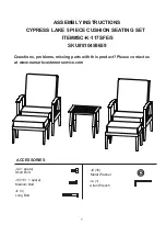 Предварительный просмотр 1 страницы Numark Сypress Lake Assembly Instructions