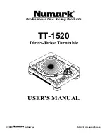 Numark TT-1520 User Manual предпросмотр