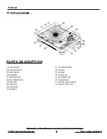 Предварительный просмотр 4 страницы Numark TT1910 Owner'S Manual