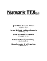 Numark TTX USB Quick Start Owner'S Manual предпросмотр