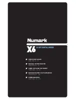 Numark X6 Quick Start Manual предпросмотр