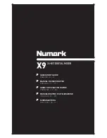 Numark X9 Quick Start Manual preview