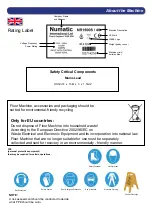 Preview for 6 page of Numatic NR 1500 Owner'S Instructions Manual