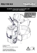 Preview for 1 page of Numatic RSU150 NX Manual