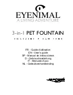 Num'axes 3-in-1 Pet Fountain User Manual предпросмотр